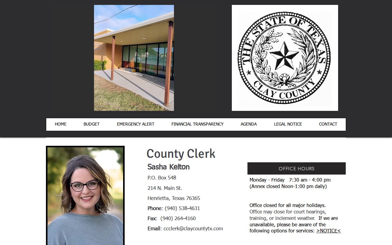 Clay County traffic warrant payment caution: County Clerk payment information